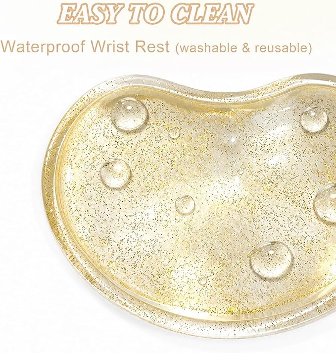 Soft Mouse Wrist Rest Pad Comfortable Cool Silicone Gel Ergonomic Cushion Small-Sized Hand Pain Relief Support Pad with Gel-Filled for Laptop Computer Office & Home (Bright Yellow)