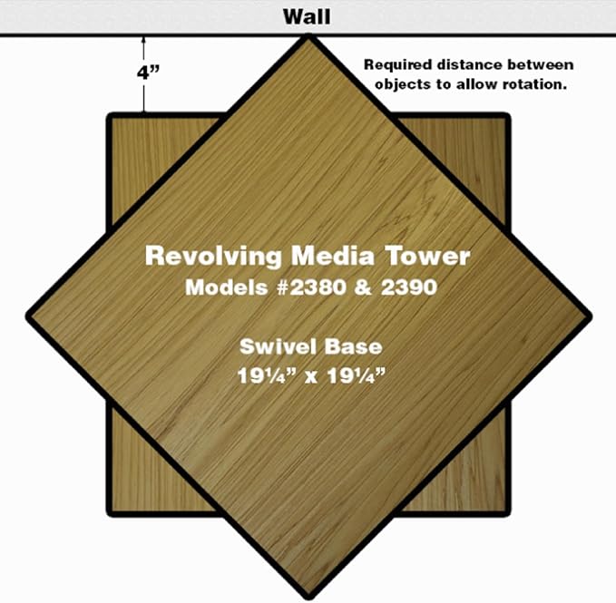 Venture Horizon Revolving Media Tower 1000 White