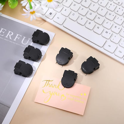 25 Pcs Black Cubicle Clips for Fabric Walls, Cubicle Hooks Cubical Office Accessories for Works, Cork Board Fabric Clips for Hanging Desk Organization Picture Note Memo Office Photos Wall