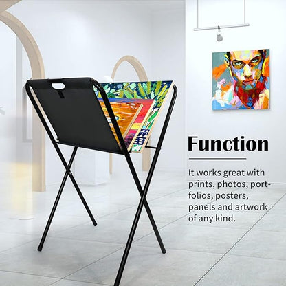 Falling in Art Canvas Print Rack, Display Rack for Posters, Holds Artwork, Prints, Panels, Canvas Art for Shows & Storage
