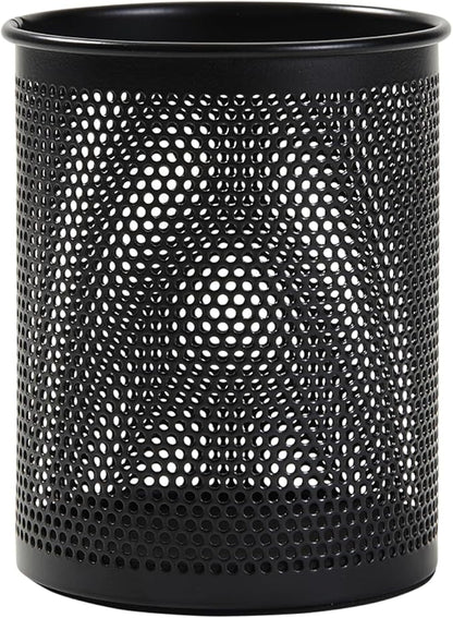 Comix Pen Holder Desk Organizer, Wire Mesh Pencil Cup with Foam Pad and Non-Slip Bottom Office Supplies Desk Accessories for Home Office School, 1 Pack