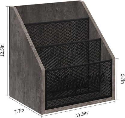 YINMIT Magazine Holder, Stepped 3 Tier Magazine Rack Floor, Magazine Storage Basket, Folder Organizer Bin for Magazines,Books,Newspapers,Tablets