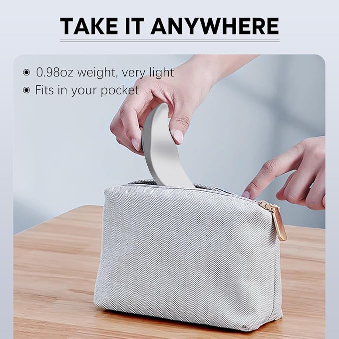 JIKIOU Left-Handed Truly Ergonomic Wrist Rest for Mouse 2 Pack, Carpal Tunnel Support, Pain Relief, Anti-Fatigue, Easy Glide, Office Computer Laptop Gaming (Left-Handed-Grey)