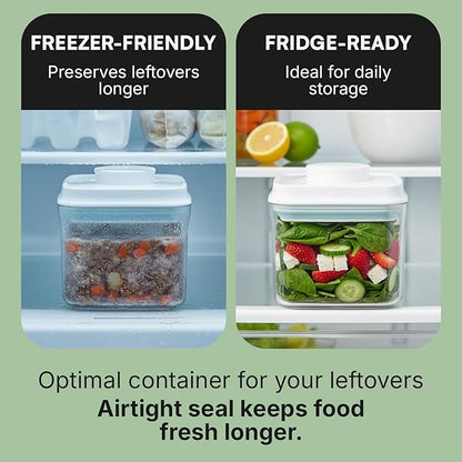 Bop Top | Airtight Meal Prep Containers with Lids | Food Storage Container Sets | Snack and Overnight Oats Fridge Organizer | Pantry and Kitchen Organization