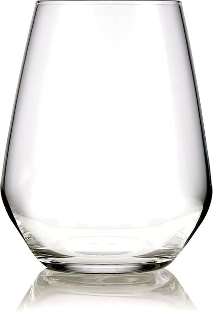 Libbey Signature Greenwich Stemless Wine Gift Set of 4, 18 ounce