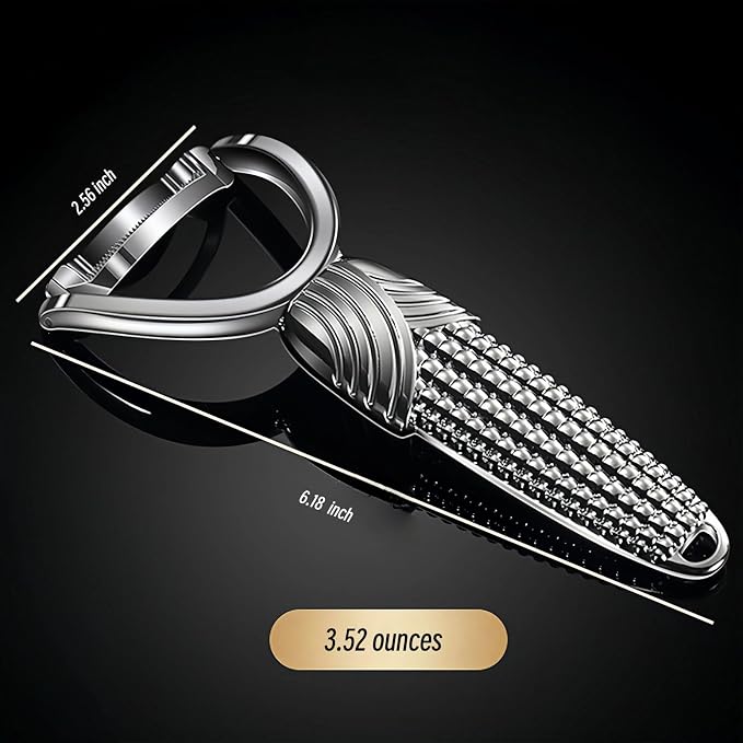 TEEVEA Corn Peeler for Corn on the Cob, Stainless Steel Corn Cob Stripper, Kernel Remover Tool for Home Kitchen BBQ Canning Camping