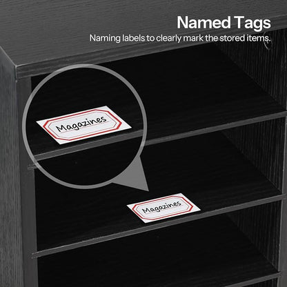 HOOBRO Wooden Literature Organizer, 36-Slot Mail Sorters, Removable Classroom Mailbox, Student Mailboxes for Classroom, Paper Storage Organizer, for Home, Office, Black BK36WF01
