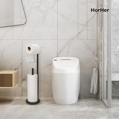 Toilet Paper Holder Stand, Toilet Paper Holder Free Standing, Toilet Paper Stand, Black Galaxy Toilet Paper Storage, Rustproof Bathroom Toilet Paper Holders for 4 Rolls