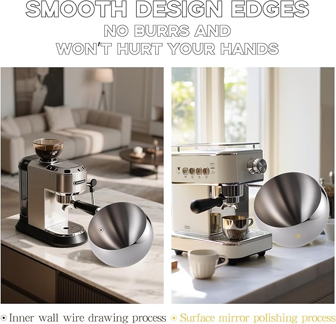 Large Capacity Coffee Pod Holder – Stainless Steel Pod Organizer and Holder | Stylish Coffee Bar Accessories & Countertop Storage (Silver, 5 Pack)
