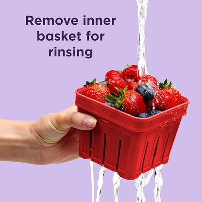 Chef'n Bramble Berry Basket and Colander (1-Quart, Cherry) (Pack of 6)