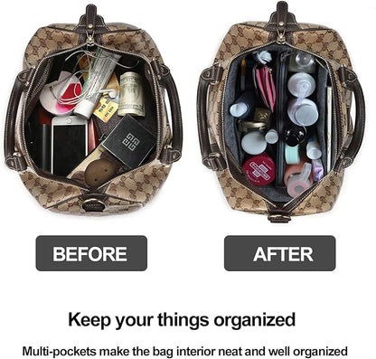 OMYSTYLE Purse Organizer Insert, Felt Tote Bag Organizer Insert with 5 Sizes, Handbag Dividers for Inside Purse, Compatible with Longchamp, Neverful, Speedy and More