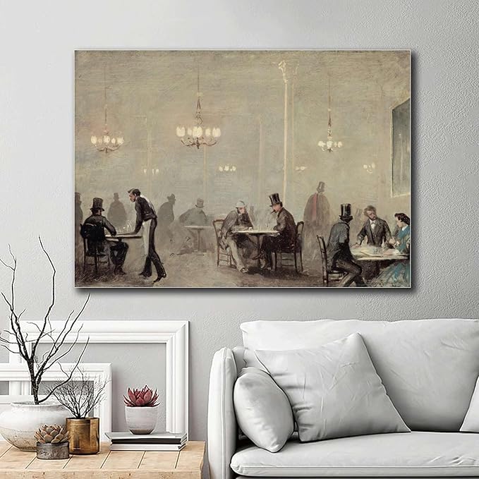 SENLYCH Poster Wall Art Picture Vintage Bar Cart Print Bar Cart Wall Decor Moody Wall Art Bar Wall Art Bedroom and Kitchen Office Wall Decoration 16x24inch Without Frame