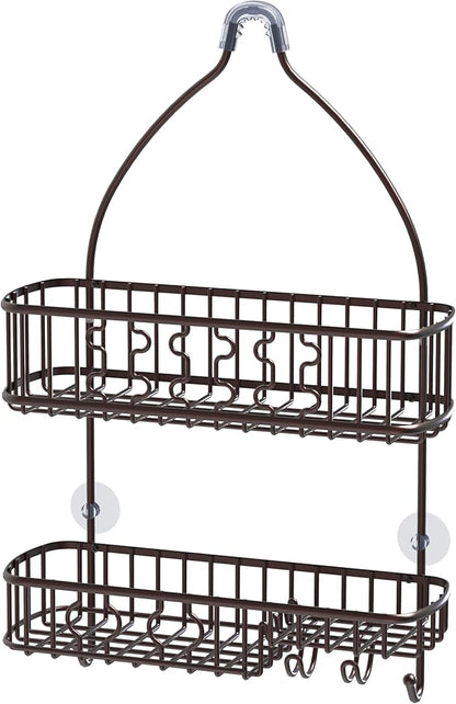 Simple Houseware Bathroom Hanging Shower Head Caddy Organizer, Bronze (26 x 16 x 5.5 inches)