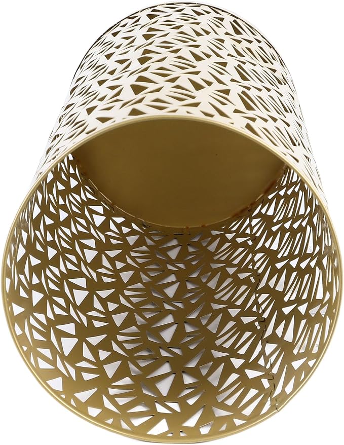 Umbrella Stand Rack for Entryway Metal Hollowed Freestanding Round Umbrella Holder Organizer Bin for Home Hotel Office Decor (Large)