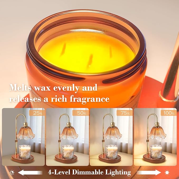 Banbanda Candle Warmer Lamp with Timer, Birthday Gifts for Women, House Warming Gifts New Home Decor – Height Adjustable Candle Lamp