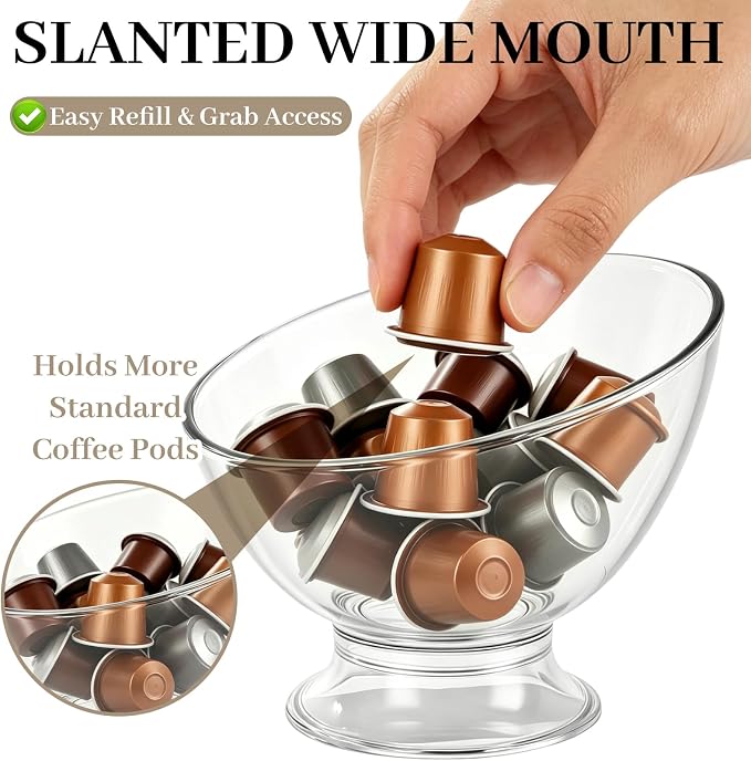 Coffee Pod Holder, Plastic Coffee Capsule Organizer