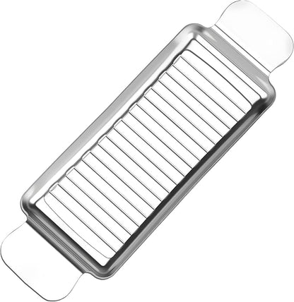 Butter Slicer Cutter for Block Cheese, 304 Stainless Steel Butter Slicers, Multipurpose Handheld Cutter for Block Cheese, Soft Fruits, Eggs, Dishwasher Safe Kitchen Tool