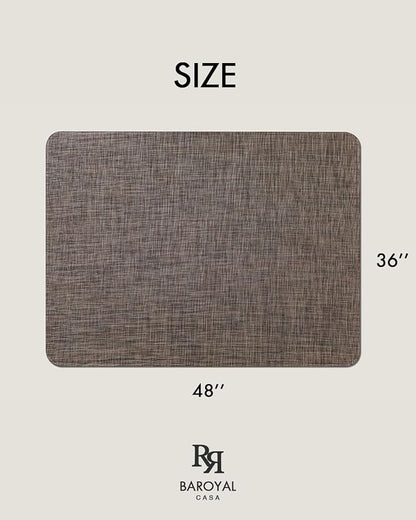 Baroyal Office Chair Mat for Hardwood Floor Under Desk Computer Rolling Chair Mat for Wood/Tile Floor Non-Slip Heavy Duty Desk Rug PVC Plastic Hard Floor Protector 36" x 48" (Dark Walnut)