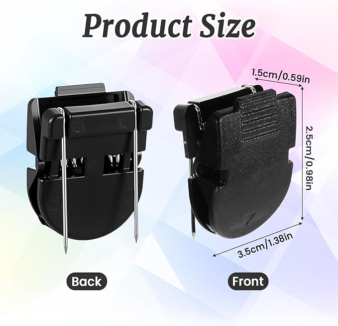 25 Pcs Black Cubicle Clips for Fabric Walls, Cubicle Hooks Cubical Office Accessories for Works, Cork Board Fabric Clips for Hanging Desk Organization Picture Note Memo Office Photos Wall