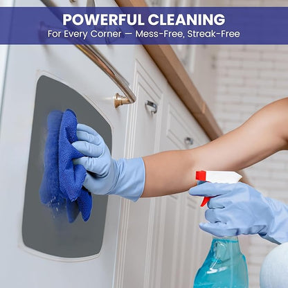 SIFANGKE Microfiber Cleaning Cloth, 12 Pack RoyalBlue Cleaning Rags for Housekeeping, Reusable Microfiber Towels for Car, Kitchen, Bathroom and Household Cleaning Supplies, 11.8"X11.8"