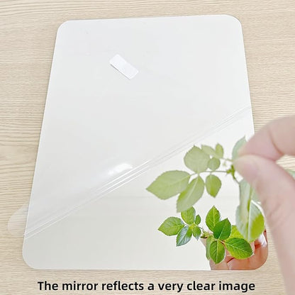 Fogless Shower Mirror, Large(10.2x7.8in) & Includes 2 Adhesive Hooks, Easy Install & Unbreakable & Super Thick, Fog Free (No Fog) Shower Mirror for Shaving
