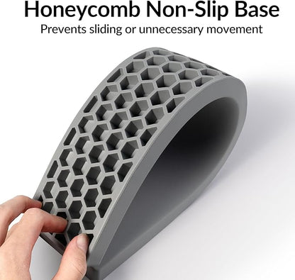 Keychron Gray Silicone Wrist & Palm Rest, 12.89" for 75% Compact Keyboard Series V1/V2/Q1/Q2 & Lemokey P1 (Pro/Max/HE) – Anti-Slip Base – Smooth & Soft Support
