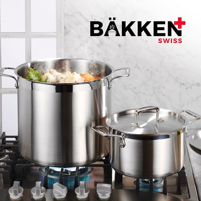 Stainless Steel Stockpot with Lid, 2 Quart, 18/8 Steel