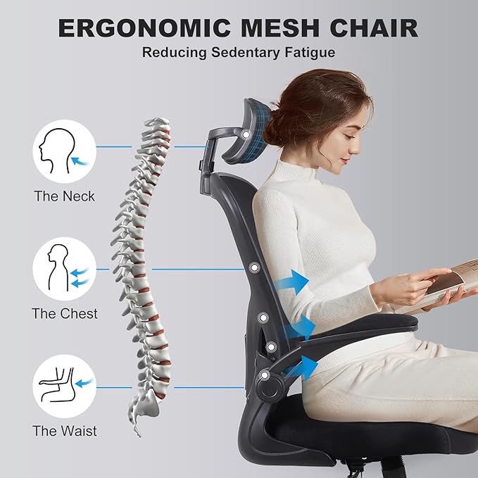 Ergonomic Office Desk Chair 4Pack- Mesh Home Office Desk Chairs with Lumbar Support & 3D Adjustable Armrests,Executive Rolling Chair(4Pack Office Chair)