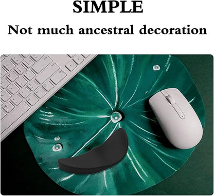 Ergonomic Mouse Wrist Rest Support, Sliding Wrist Pad that Moves with Mouse for Office Work, Gaming, Coding, Relief Sliding Gliding Wrist Pad (Black)