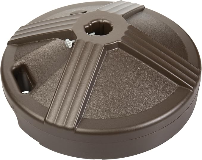 US Weight Durable 50 Pound Fillable Umbrella Base Designed to be Used with a Patio Table