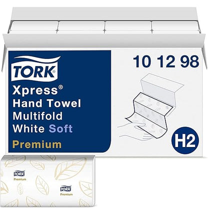 Tork Xpress Paper Towel Dispenser and Tork Extra Soft Multifold Hand Towels (16 Packs)