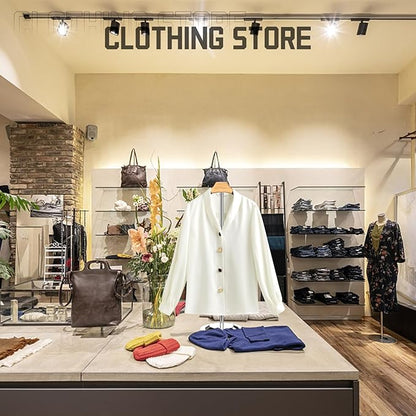 Adjustable T Shirt Display Adult for Vendors, 18-31.1 Inch Flexible Shirt Rack Shoulder Stand, Portable Hanging Black Metal Clothes Display, Hanger Rack for Clothing Dress Garment Coat Retail
