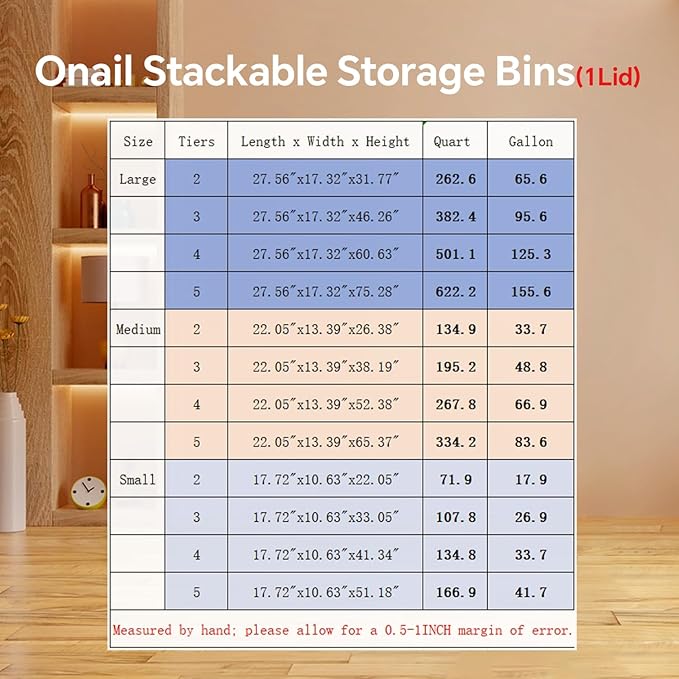 Collapsible Storage Bins with Lid and Wheels, Plastic Foldable Storage Cabinet-Stackable Closet Organizer Containers with Doors for Clothes, Home, Room, White, 3 Tiers