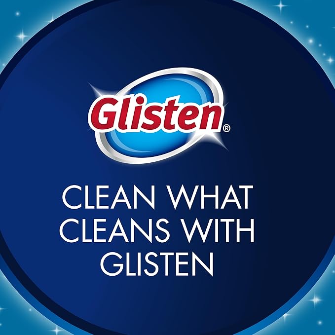 Glisten Garbage Disposal Cleaner and Odor Eliminator with Foaming Action, Removes Buildup and Cleans, Lemon Scent - 4 Uses, 2 Pack