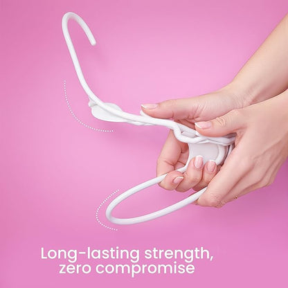 Utopia Home Plastic Hangers 200 Pack - Perfect Space Saving Clothes Hanger - Durable and Strong - Perfect Closet Organizers with Shoulder Grooves (White)