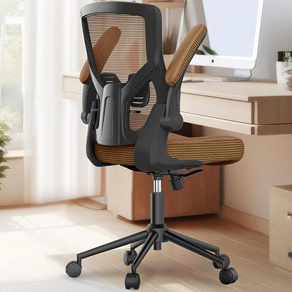 Ergonomic Office Desk Chair with Waterfall Seat and S-Shaped Back for Lower Back & Leg Pressure Relief, Comfortable for 8+ Hours Sitting