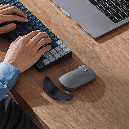JIKIOU Left-Handed Truly Ergonomic Wrist Rest for Mouse 2 Pack, Carpal Tunnel Support, Pain Relief, Anti-Fatigue, Easy Glide, Office Computer Laptop Gaming