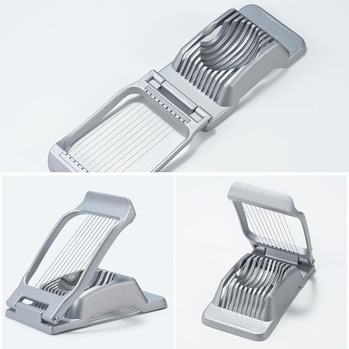 Heavy Duty Stainless Steel Wire Egg Slicer for Hard Boiled Eggs & Strawberry Other Soft Food