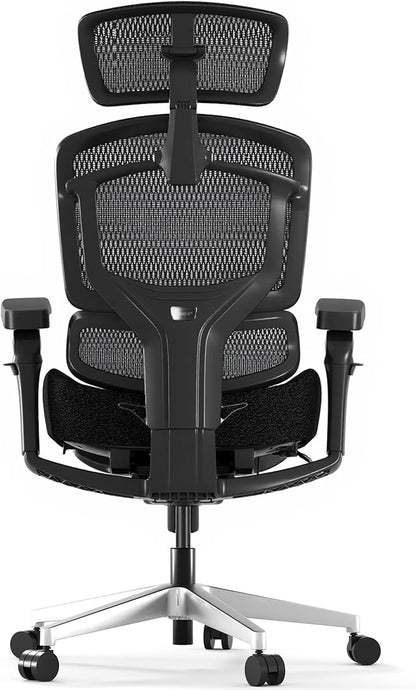 FLEXISPOT ErgoX-PRO Ergonomic Office Chair with Footrest Black – Cloudtech Cushion, 5D Lumbar, 7D Armrests, 4D Headrest, 551LBS Capacity – Office, Gaming, Home