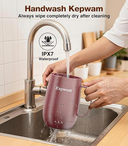 Kepwam Heated Coffee Mug T2-Plus, 20oz Leading Large Capacity Self Heating Mug, Up to 8 Hrs Battery & Hot Up to 149℉, Smart Coffee Mug for Women, Men