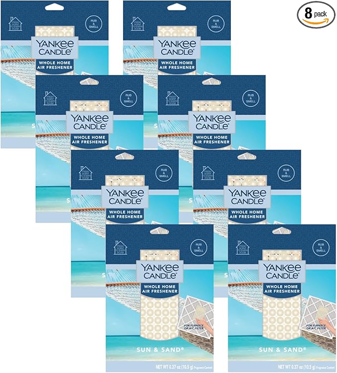 Yankee Candle Sun and Sand Whole Home Air Freshener (Pack of 8)