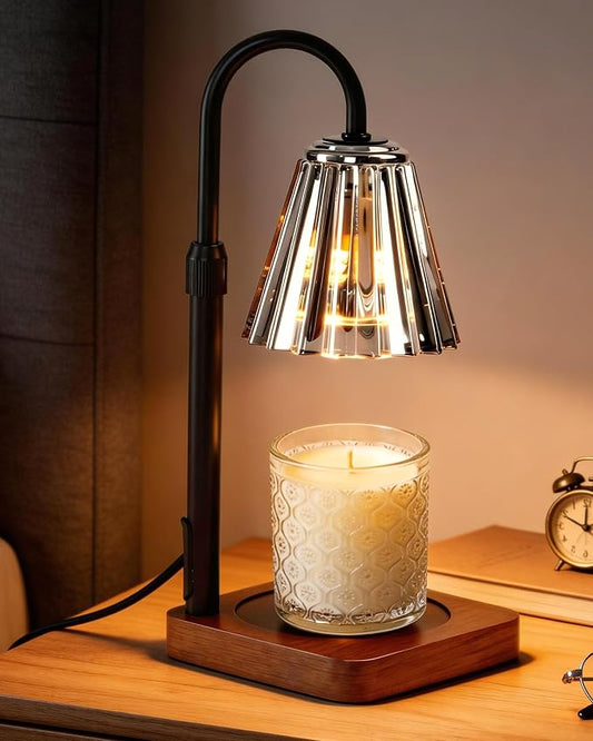 Marycele Black Candle Warmer Lamp with Timer Dimmer Adjustable Height, Birthday Gifts for Women Mom Sister Her, Office Room Home Decor, Vintage Wax Warmer House Warming Gifts