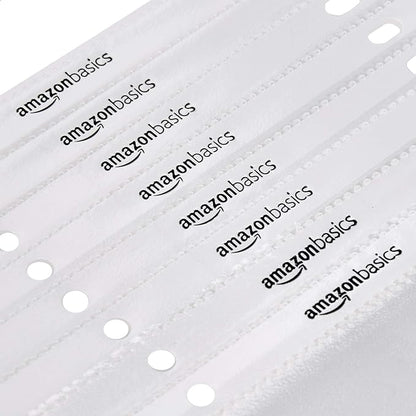 Amazon Basics Sheet Protectors for 3 Ring Binder, Non-Glare, Top Loading, Letter Size 8.5 x 11 in, Clear, 1200-Pack