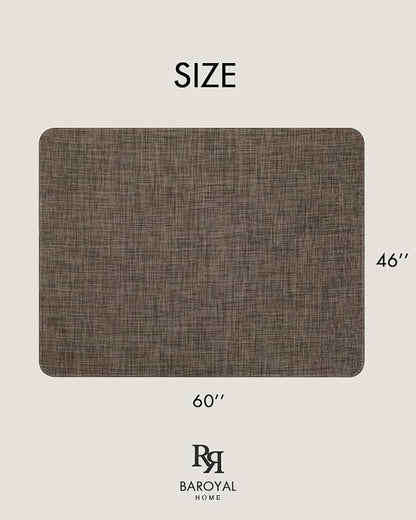 BARoyal Office Chair Mat for Hardwood Floor Under Desk Computer Rolling Chair Mat for Wood/Tile Floor Non-Slip Heavy Duty Desk Rug PVC Plastic Hard Floor Protector 46"x 60" (Dark Walnut)