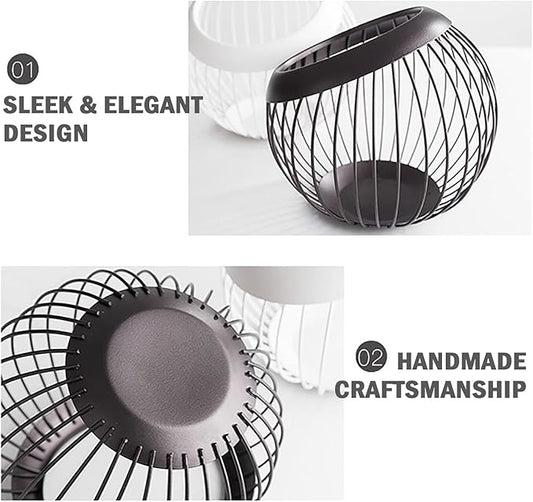 Charmount Coffee Pod Holder, Large Capacity K Cup Holder and Espresso Pod Holder, Coffee Pod Organizer for Keurig K-Cup Storage and Espresso Holder, Coffee Bar Accessory (Brown) - For Valentines Day