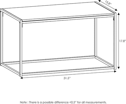 FURINNO Camnus Modern Living Coffee Table, French Oak Grey