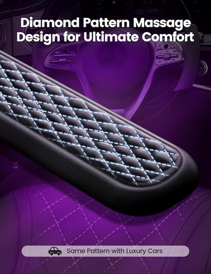 Vaydeer Wrist Rest for Keyboard and Mouse, Computer Ergonomic Wrist Support Pad, Soft Memory Foam Arm Cushion for Desk, Two-Tone Palm Hand Office Laptop Typing-Gray and Blue