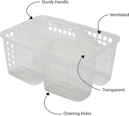 Bath Bliss 2 in 1 Portable, Bathroom Shower Caddy for Shampoo, Conditioner, Soap, and Cosmetics, in Bath Tote