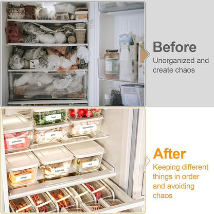 Joyberg 1120 PCS Removable Freezer Labels for Organizing, 1”x3” Frozen Food Labels Stickers, Tear-Resistant No Residue Blank Sticker Labels to Write On, Removable Labels for Food Containers