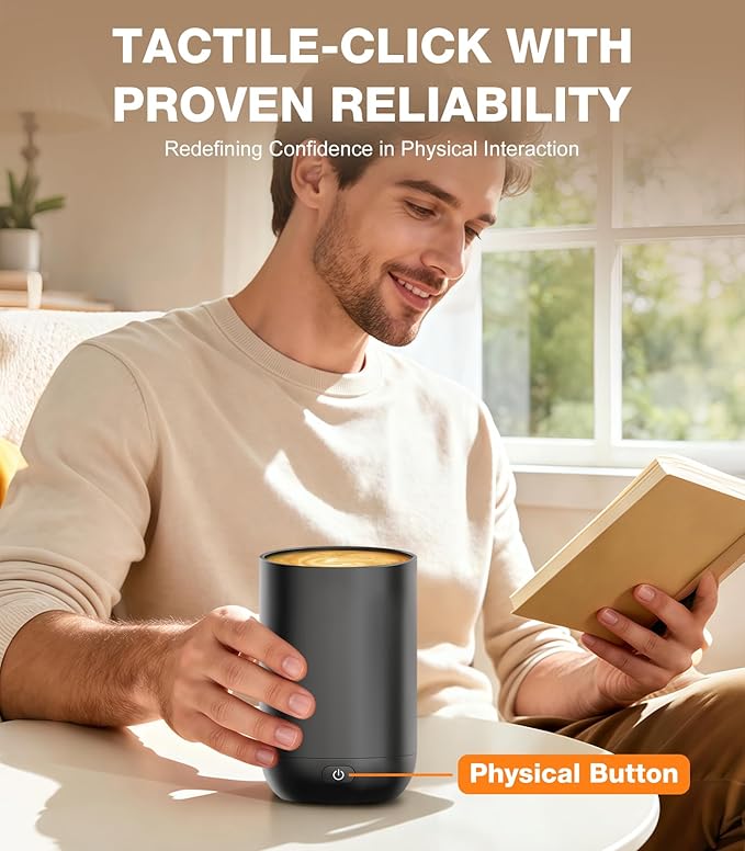 Kepwam Self-Heating Coffee Mug T1, 16oz Rechargeable Heated Coffee Mug, Smart Coffee Warmer Mug with App-Controlled,Advanced Temperature-Controlled Heating Coffee Gifts for Women Men Coffee Lover